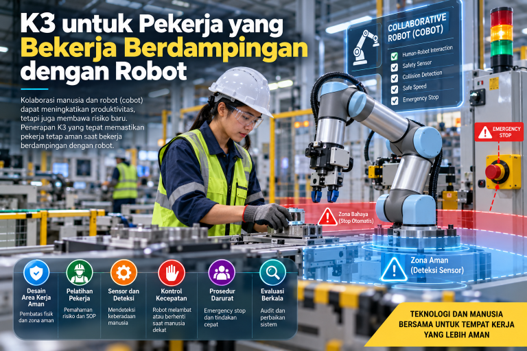 K3 untuk Pekerja yang Bekerja Berdampingan dengan Robot